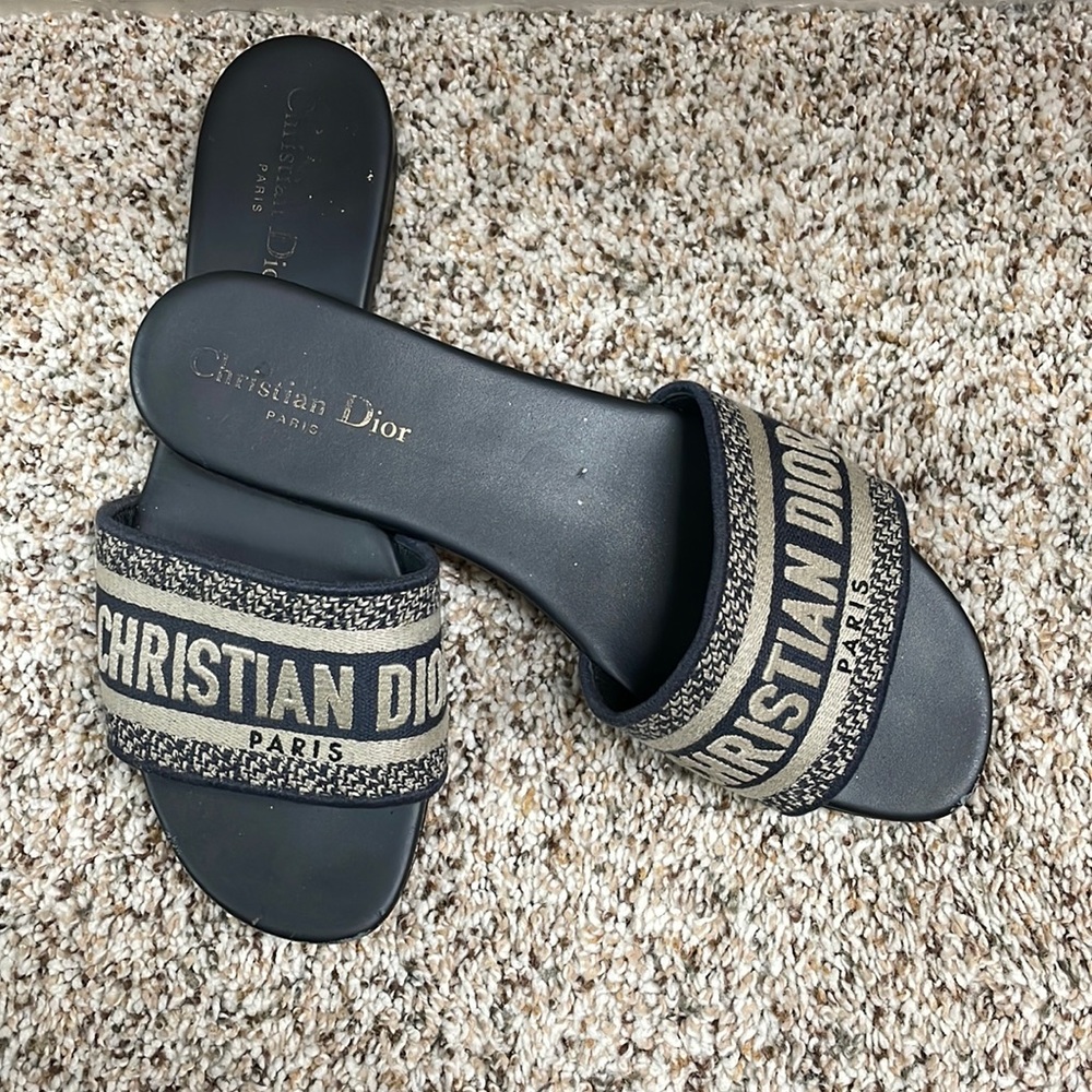 100% Authentic Dior Dway Slides